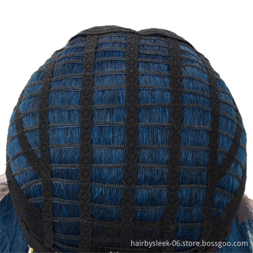 Trendy 24 inches Long Straight Free Shipping Lace Hairline Wigs Synthetic Hair Ombre Color Heat Resistant Wig For Black Women